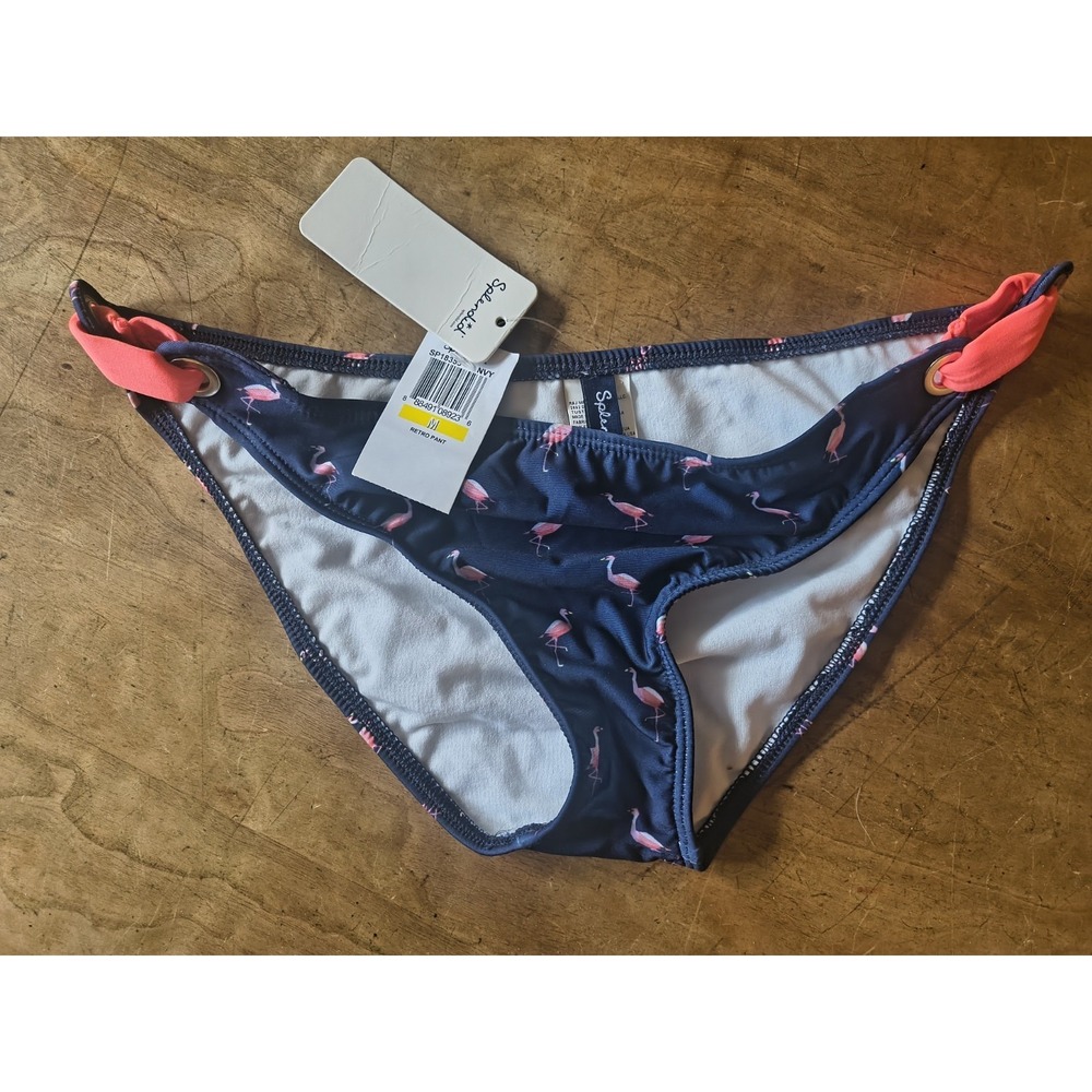 Splendid Swim Flamingo Print Retro Bikini Bottom New With Tags Size Medium